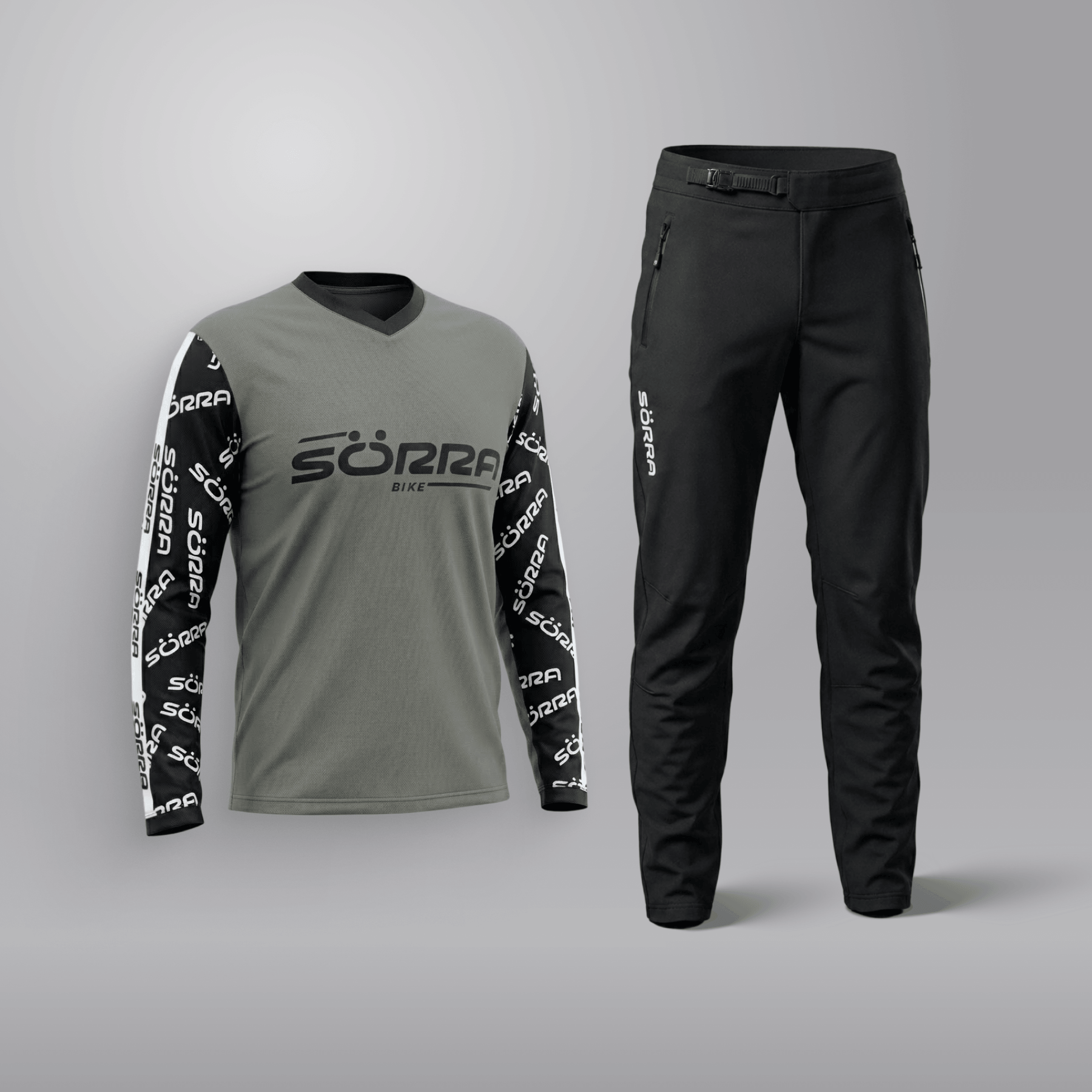 MTB Clothing Set 2 Letters Grey