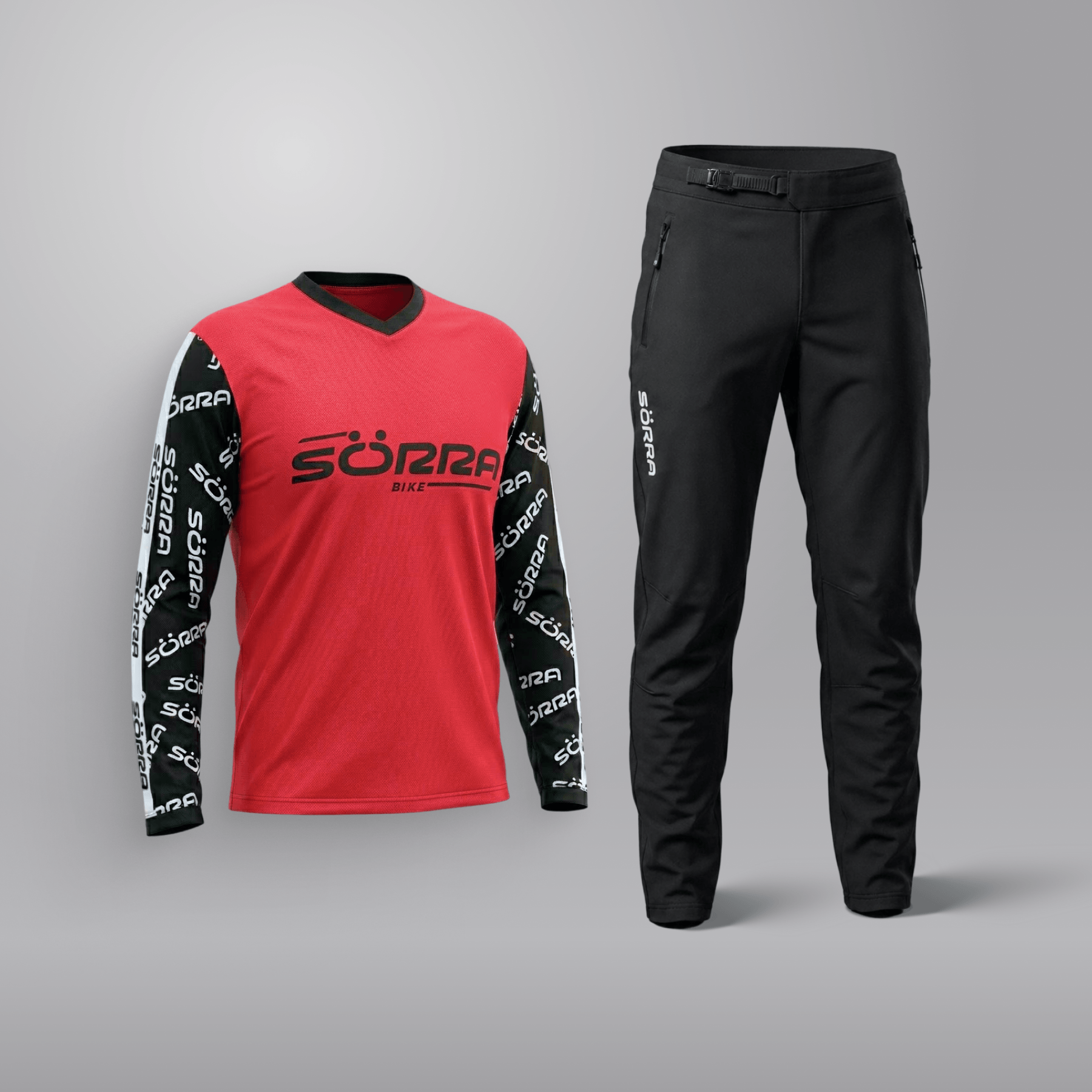 MTB Clothing Set 2 Letters Red