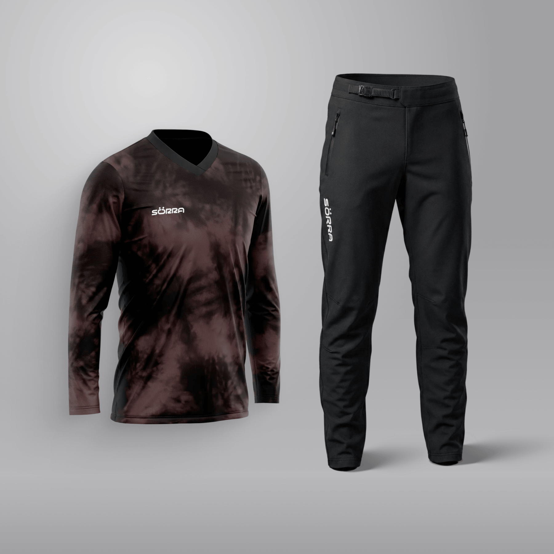 MTB Clothing Set 2 Tie Dye Dark Brown