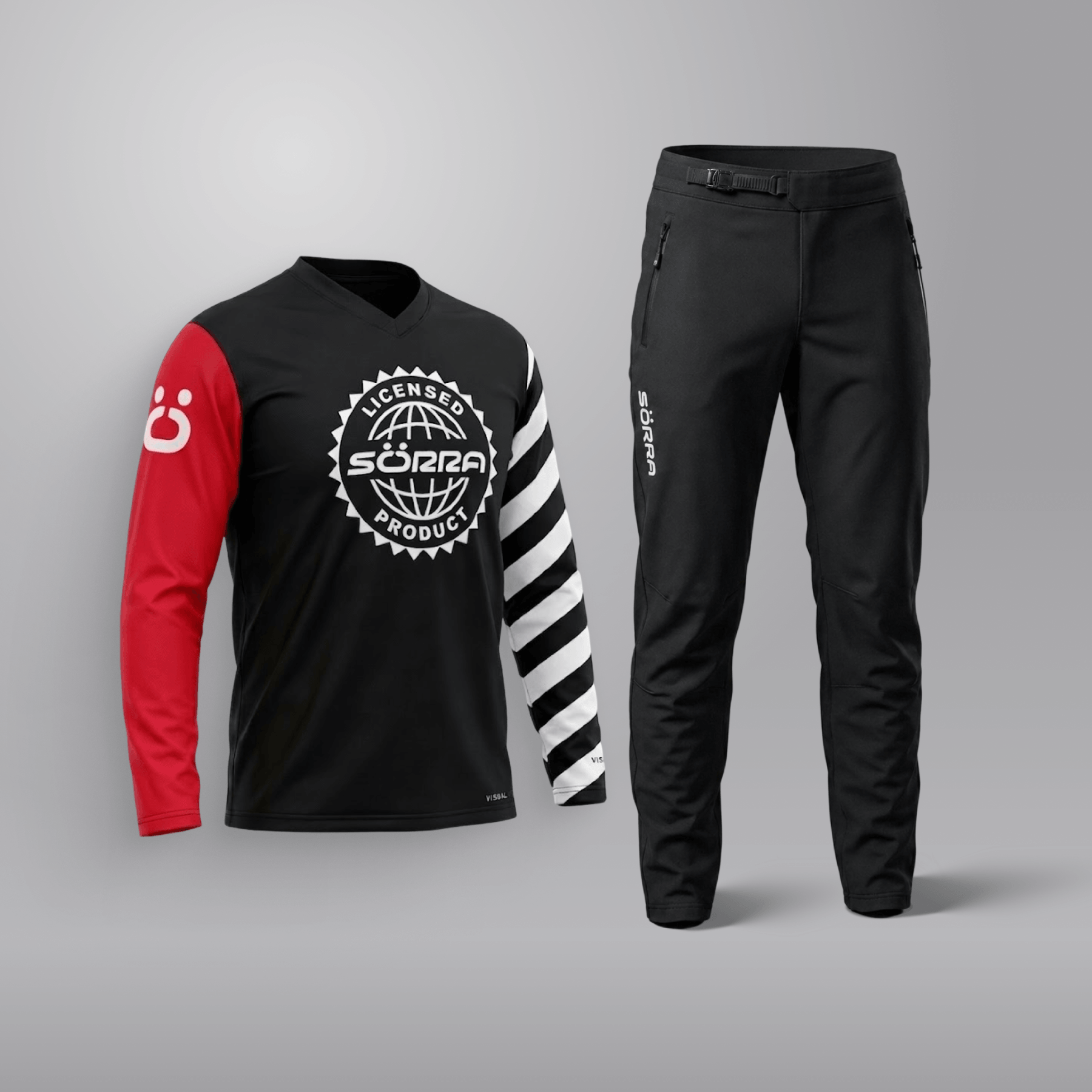 MTB Clothing Set 2 Visual Series Red
