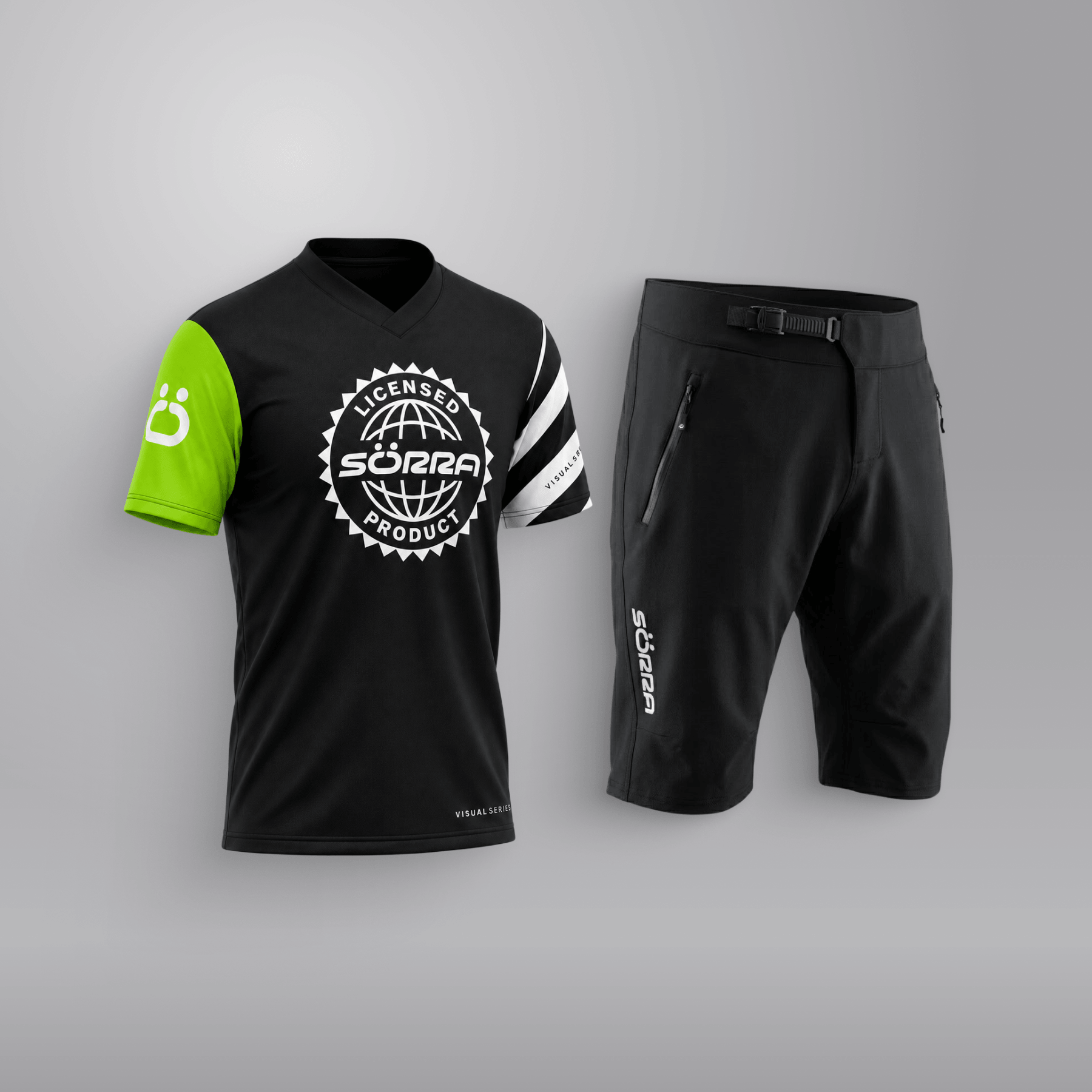 MTB Clothing Set SS 2 Visual Series Green