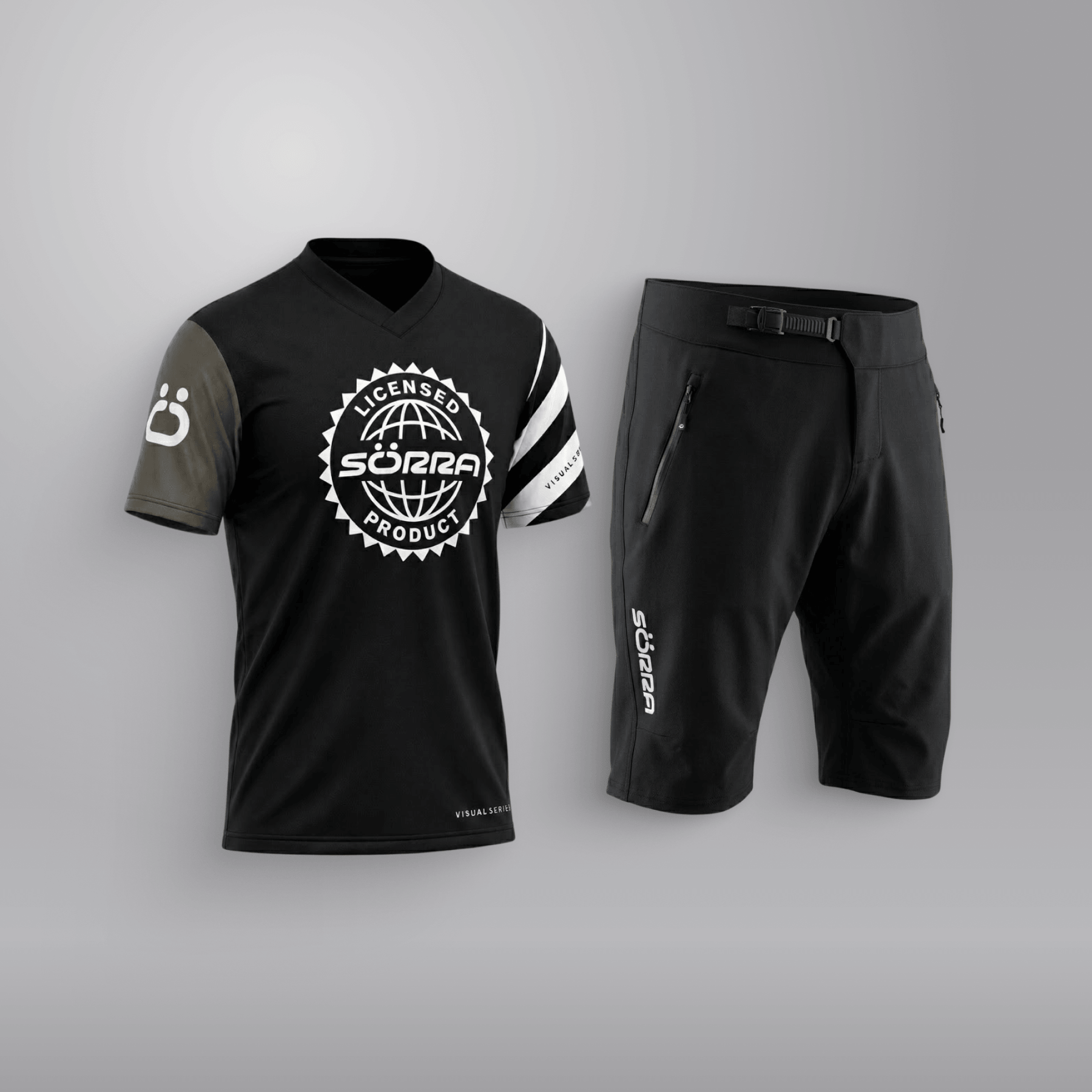 MTB Clothing Set SS 2 Visual Series Grey