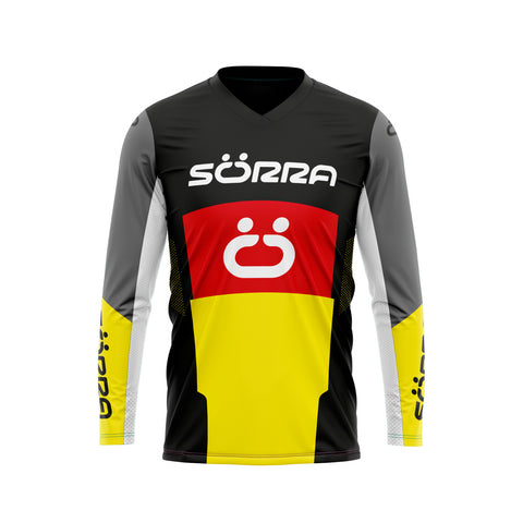 T-SHIRT ENDURO RED & YELLOW