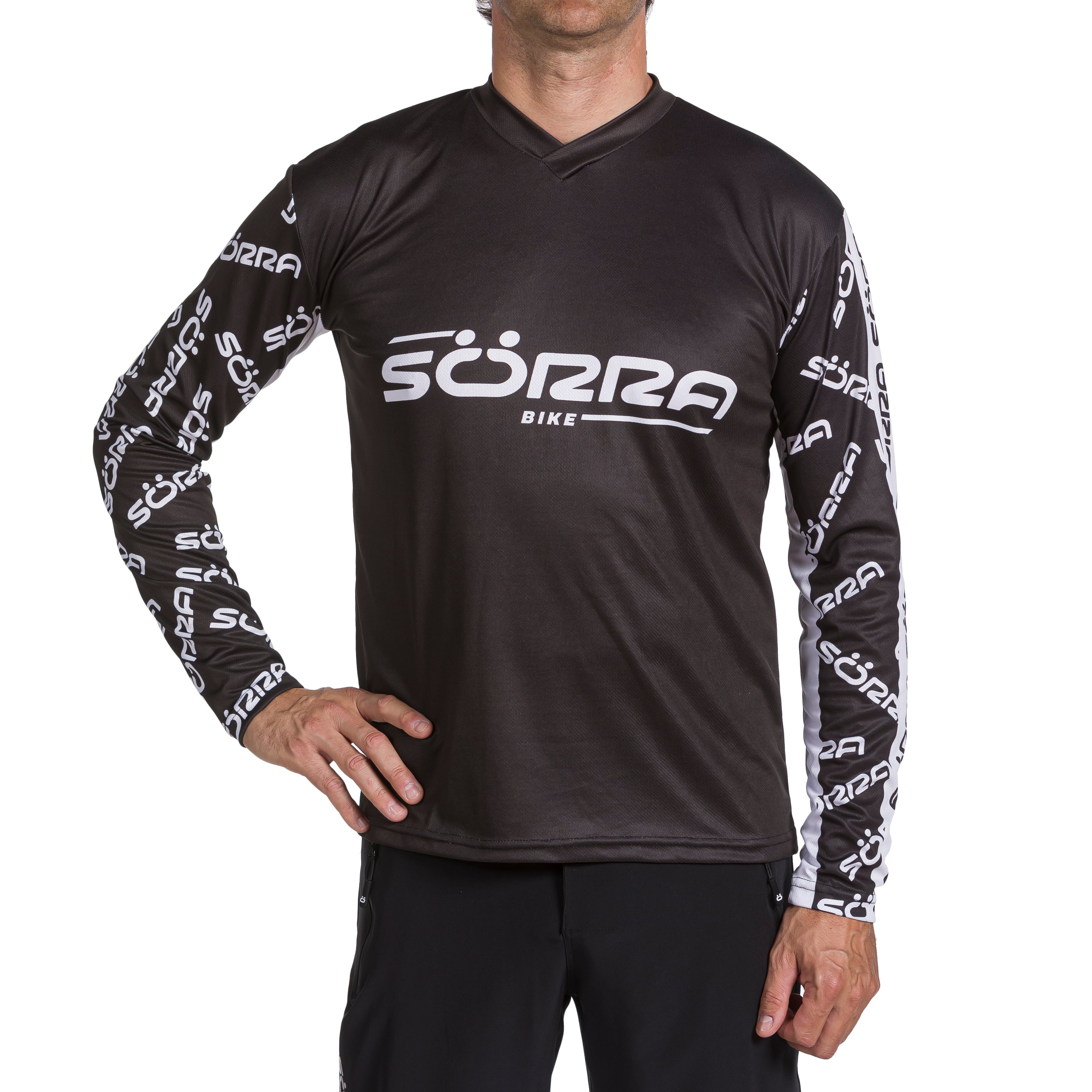 CAMISETA MTB SÖRRA LETTERS NEGRO