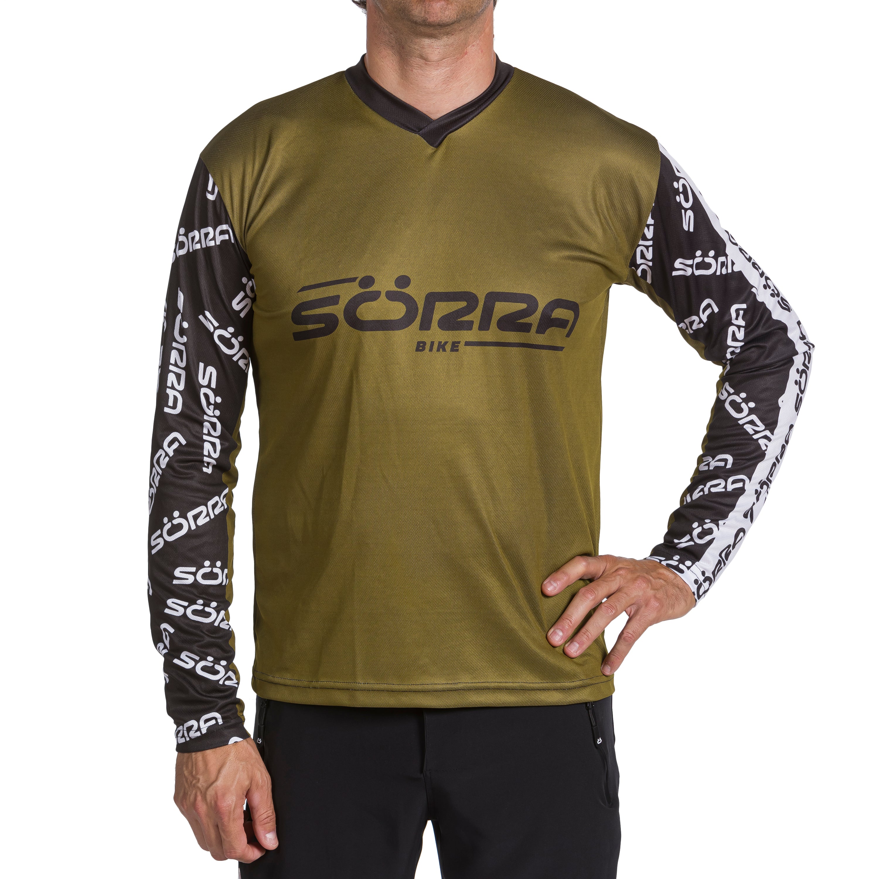 CAMISETA MTB SÖRRA LETTERS NEGRO