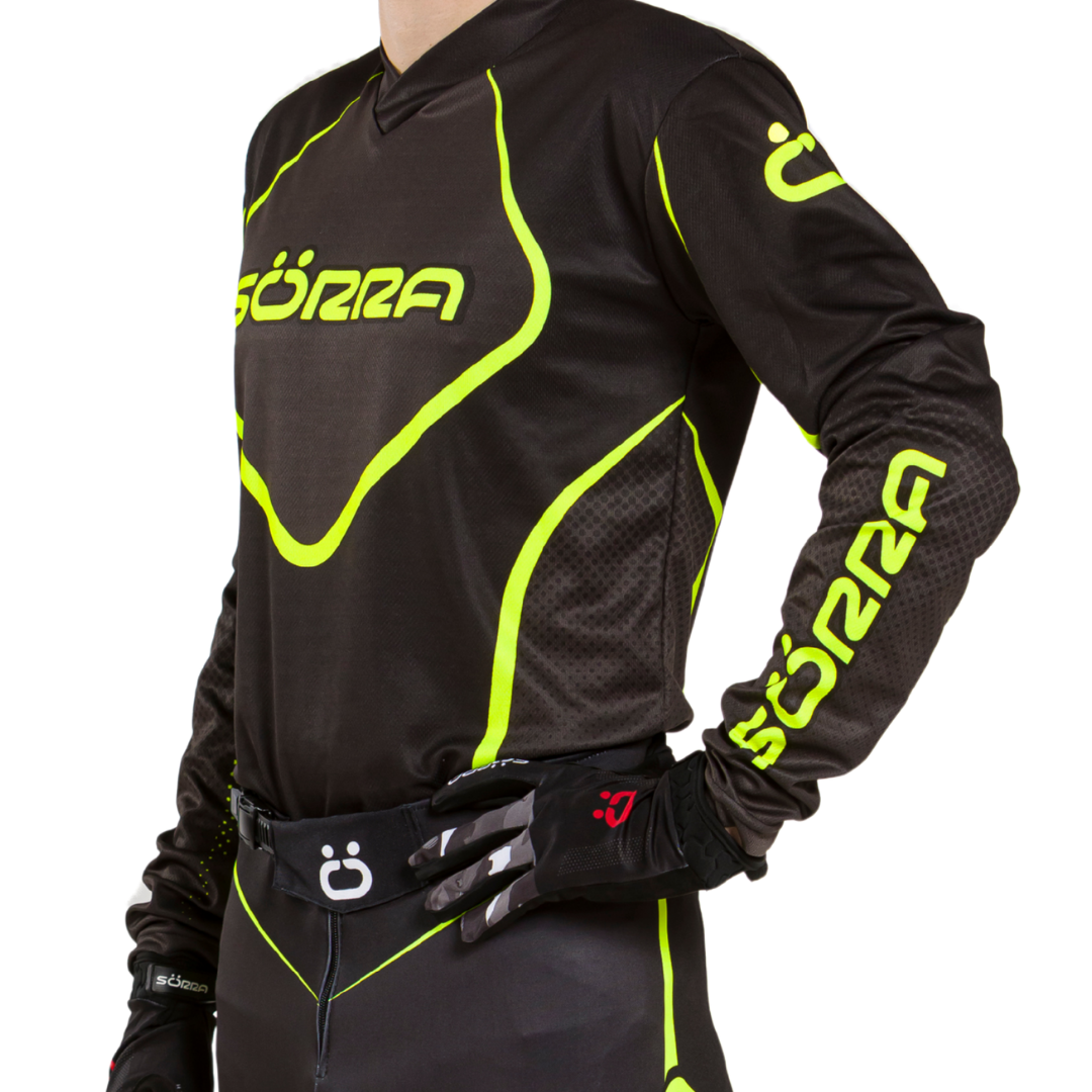 CAMISETA TRIAL SÖRRA 1 RACING NEGRO - AMARILLO
