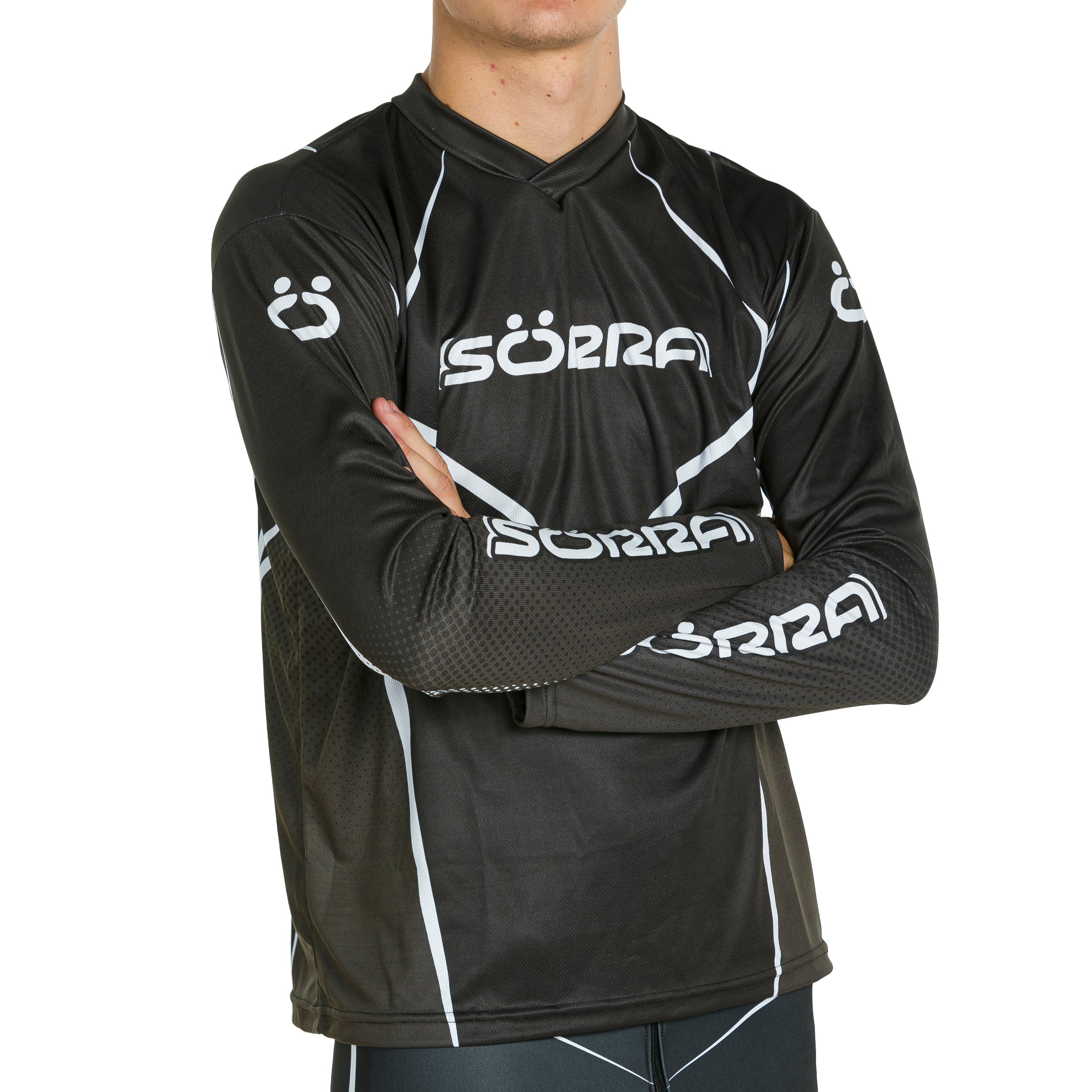 T-SHIRT TRIAL SÖRRA 1 RACING BLACK AND WHITE