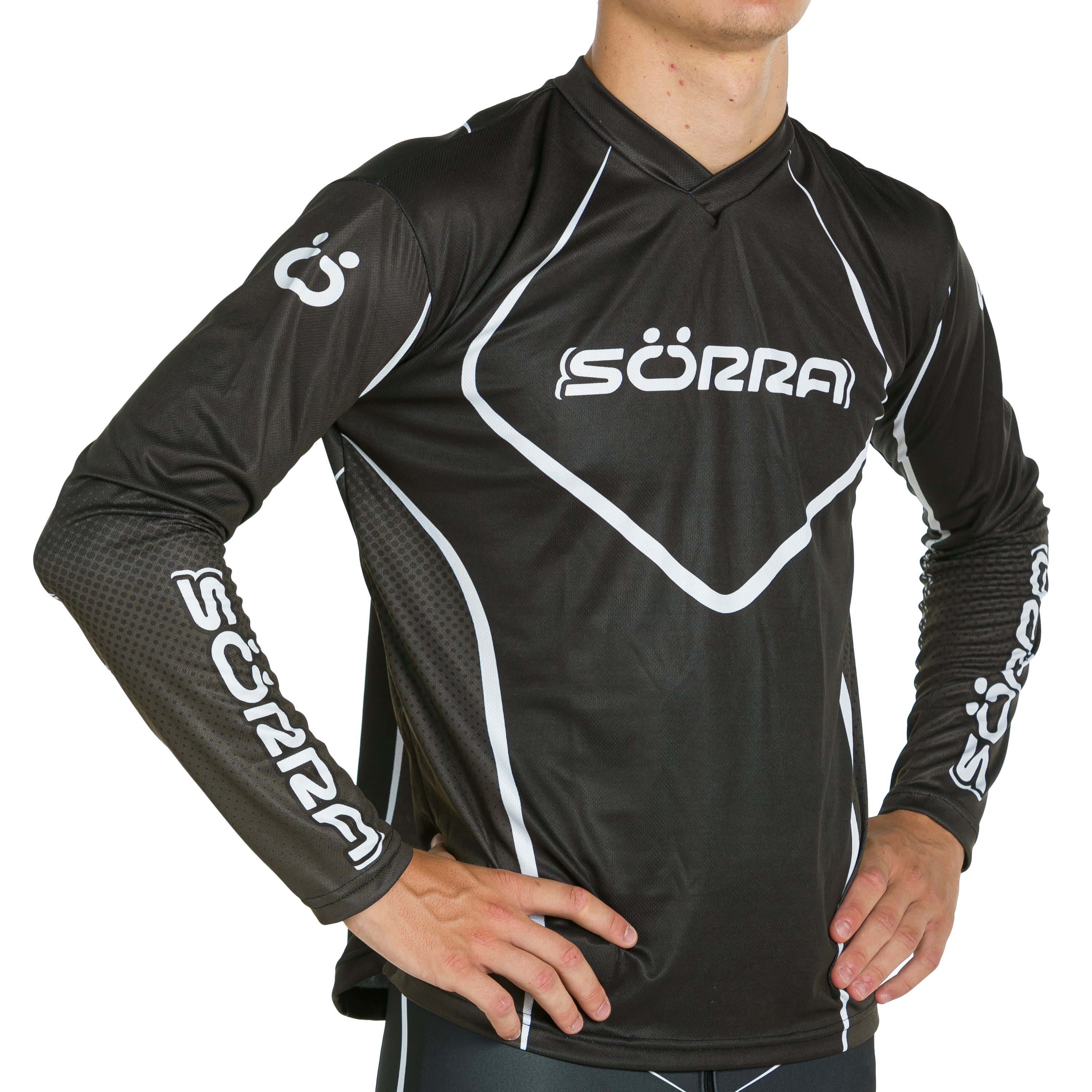 T-SHIRT TRIAL SÖRRA 1 RACING BLACK AND WHITE