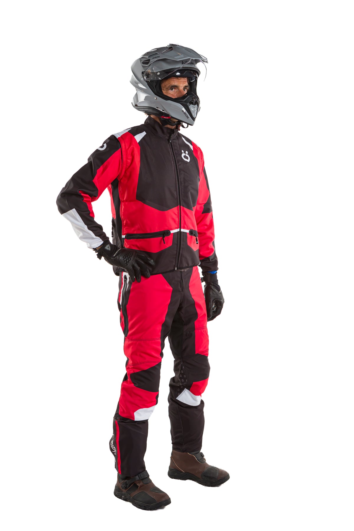 Kit de moto trail rojo blanco