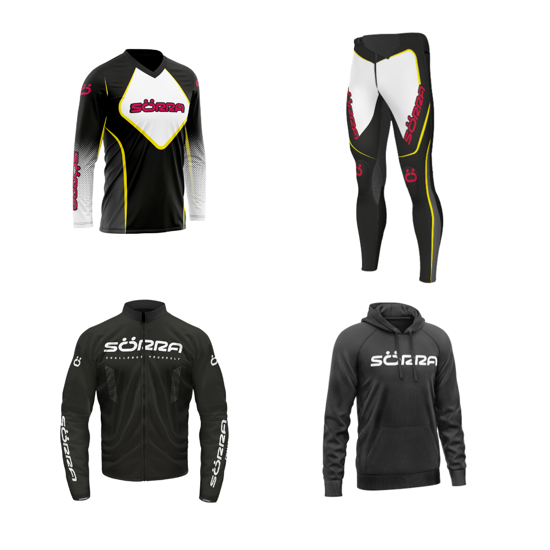TRIAL CLOTHING SET 4 RACING + HOODIE
