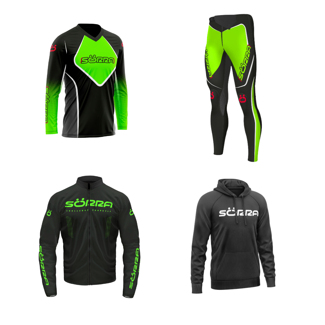 TRIAL CLOTHING SET 4 RACING + HOODIE