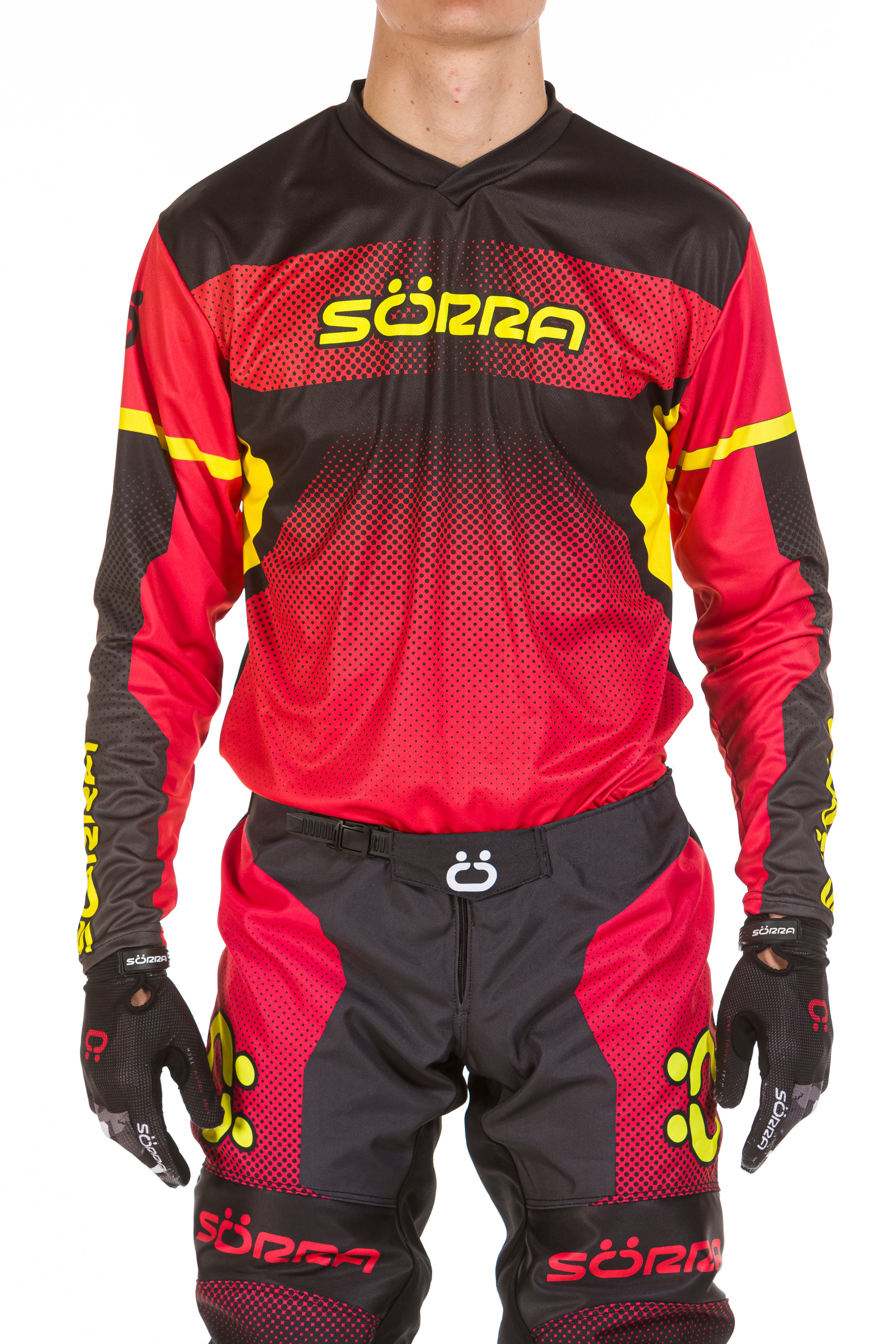 Conjunto Enduro 1 Rojo-Amarillo