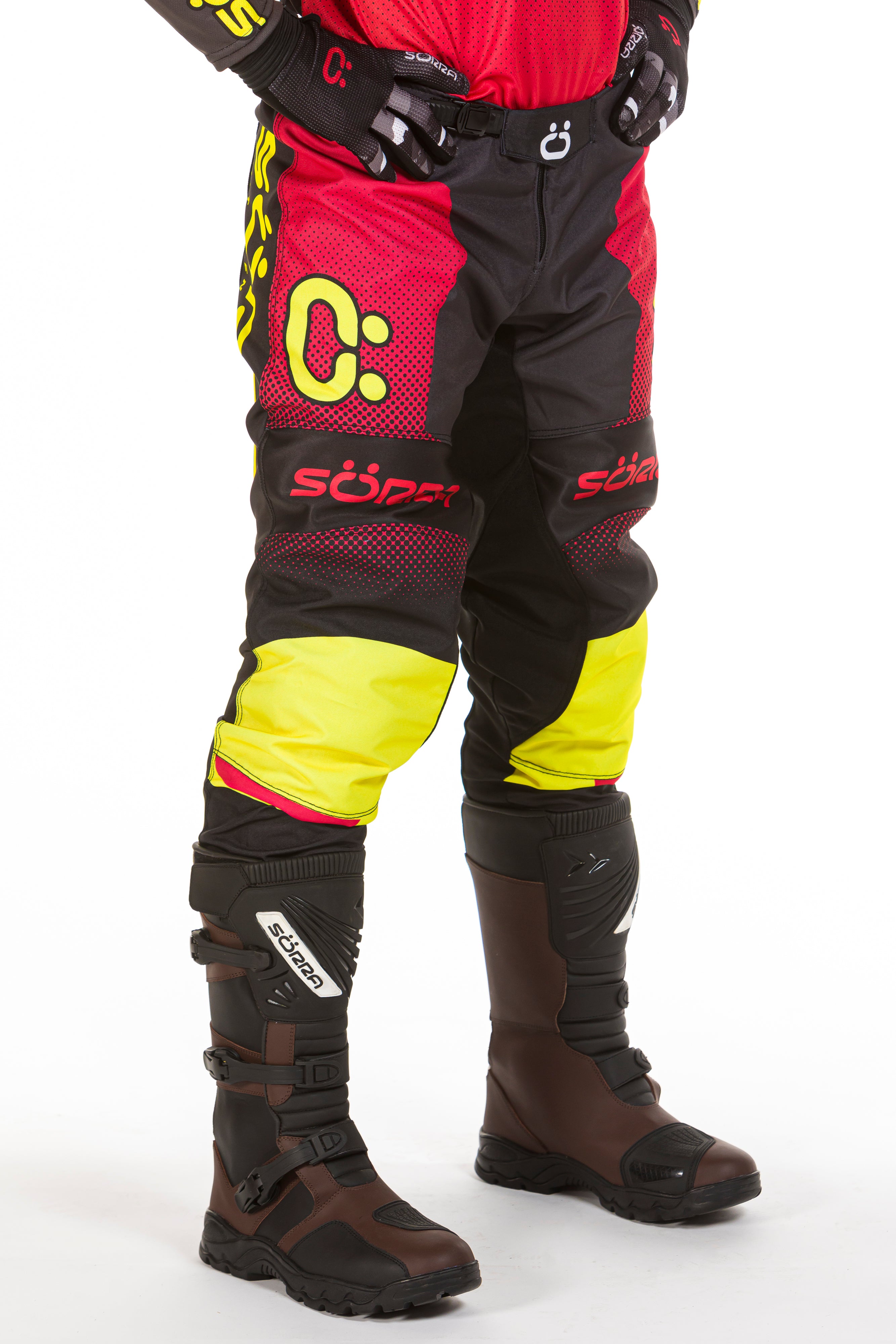 Pants Enduro Flow Red-Yellow